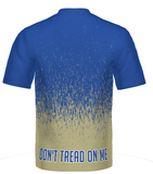 AB LAX Shooter Shirt Blue Gold Fade