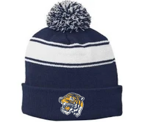 Littleton Bromfield Stripe Pom Hat
